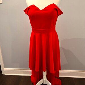 Windsor Red High Low Dress